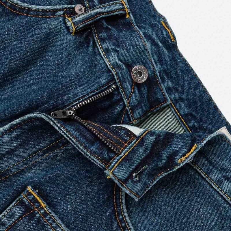 Джинсовые шорты EVISU Джинсовые синие мужские джинсовые шорты - изображение 7
