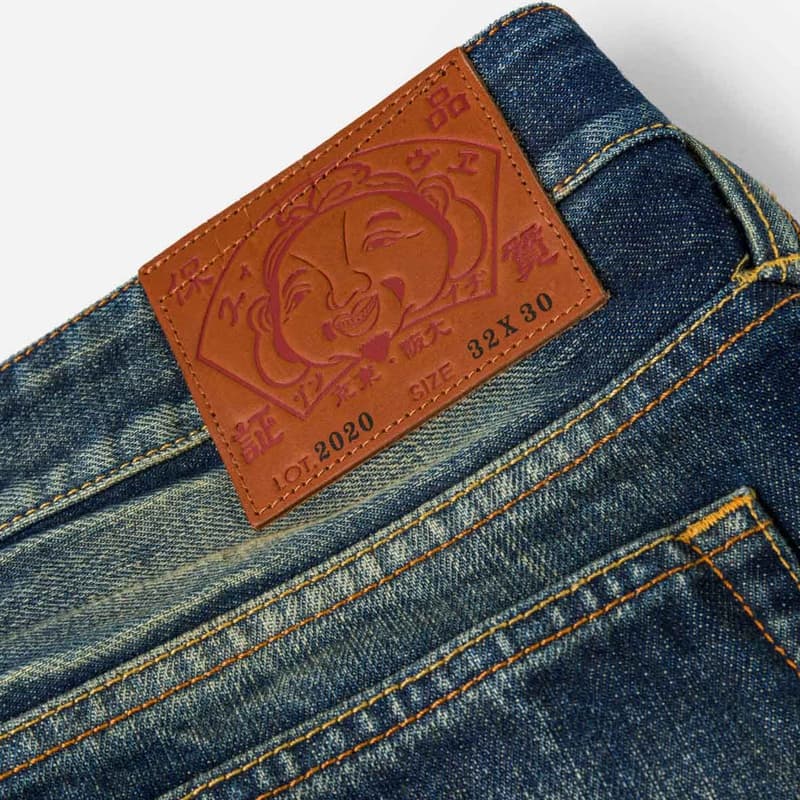 Штаны EVISU Джинсовый Синий Мужские Джинсы - изображение 7