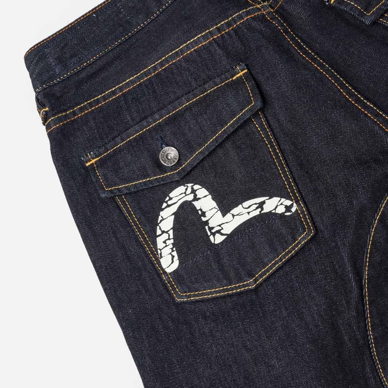 Джинсовые шорты Evisu Мужские Джинсовые Шорты - изображение 5
