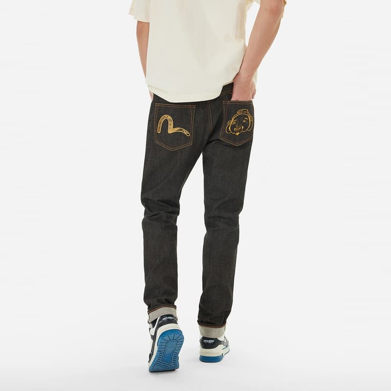 Штаны EVISU 2024 Осенне-зимние джинсы мужские - изображение 3
