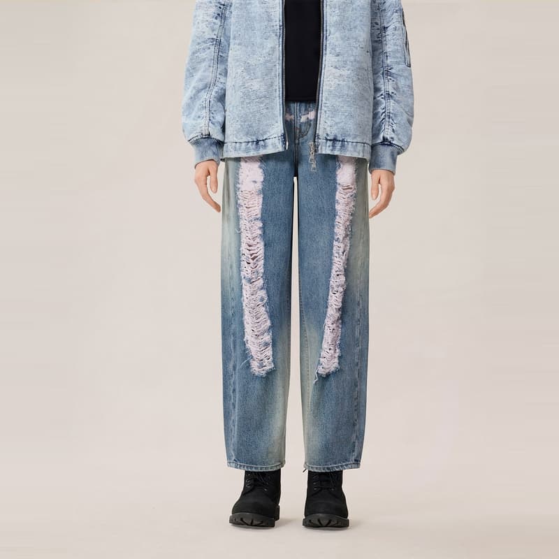 Джинсы EVISU Джинсовый Синий Женские Джинсы - изображение 3