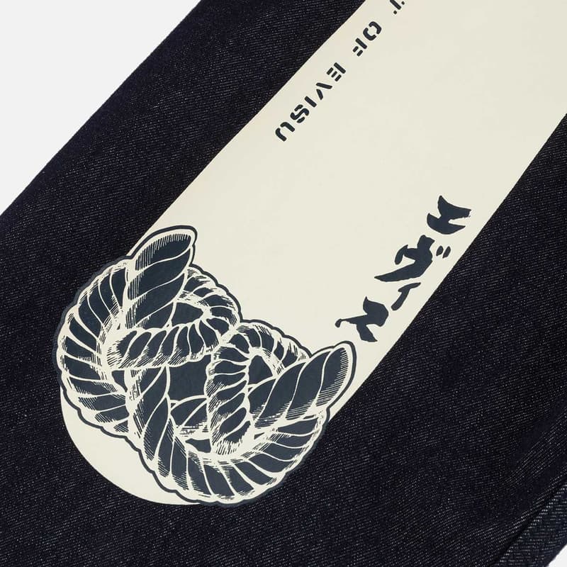 Штаны EVISU Джинсовый Синий Мужские Джинсы - изображение 6