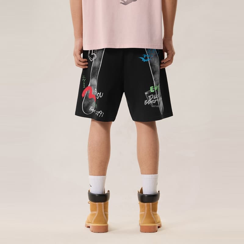 Шорты EVISU Мужские Повседневные Шорты - изображение 3