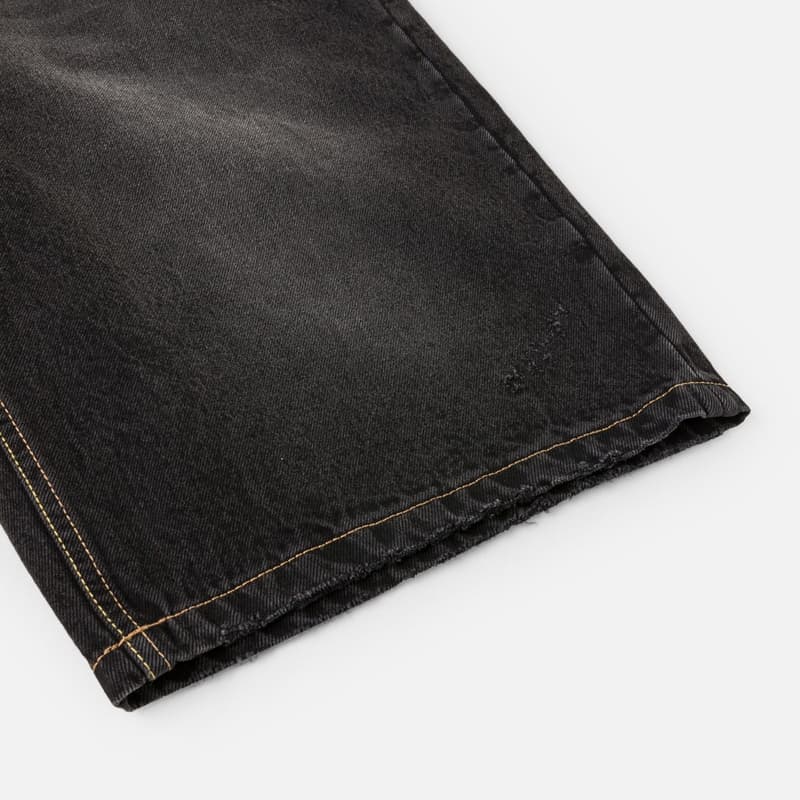 Джинсовые шорты Evisu Denim Черные Мужские Джинсовые Шорты - изображение 8