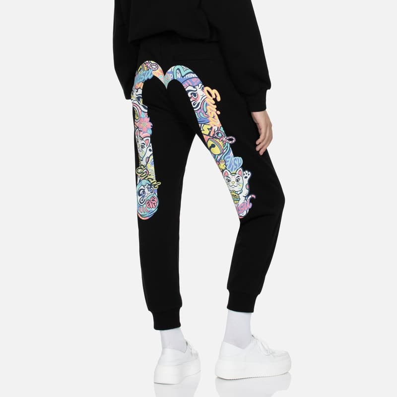 Штаны EVISU Повседневные штаны Женские Черные - изображение 3