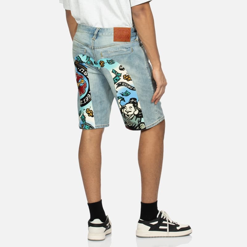 Джинсовые шорты EVISU SS24 M - изображение 3
