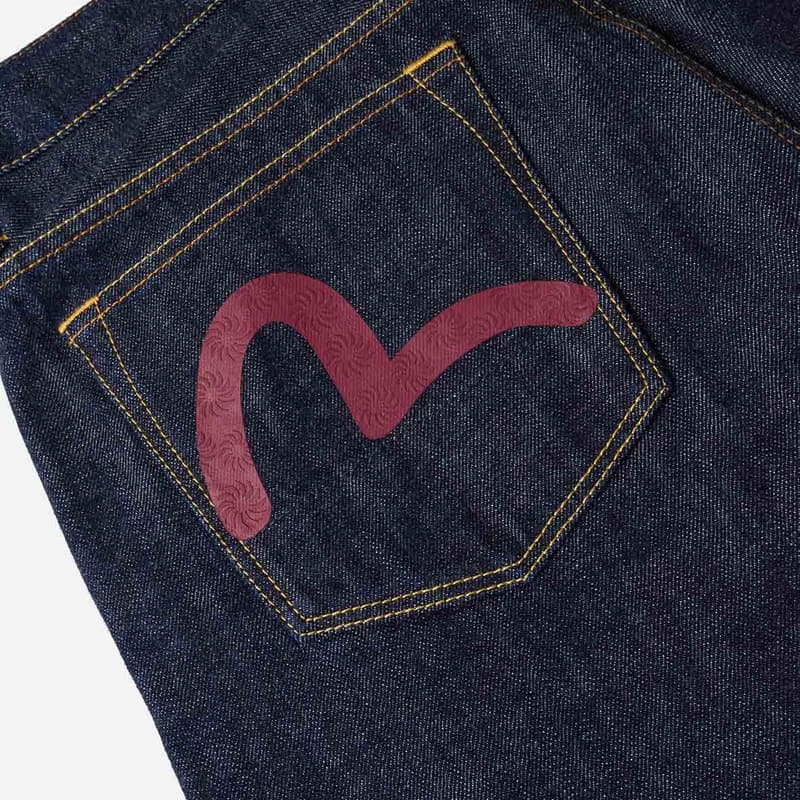Штаны EVISU Джинсовый Синий Мужские Джинсы - изображение 7