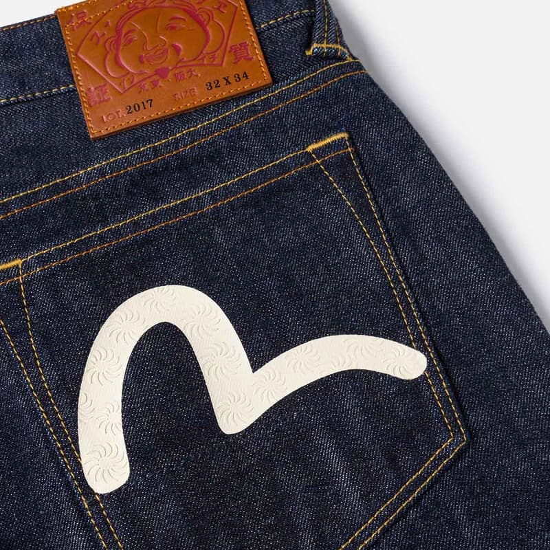 Штаны EVISU Джинсовый Синий Мужские Джинсы - изображение 5