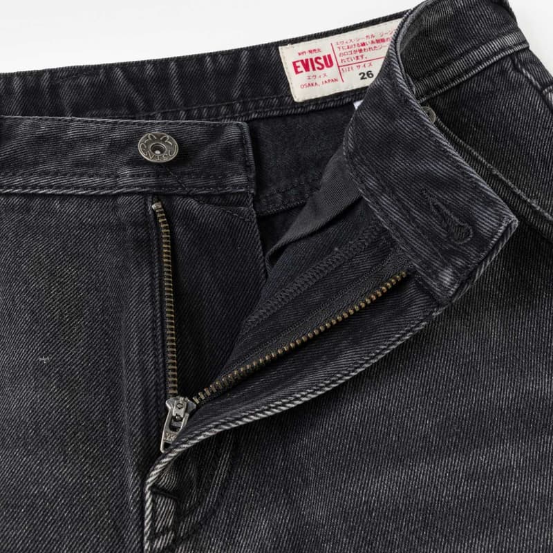 Джинсы EVISU Denim Черные Женские Джинсы - изображение 8