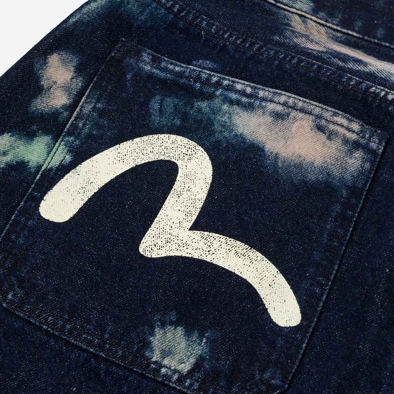 Штаны EVISU Джинсовый Синий Мужские Джинсы - изображение 7