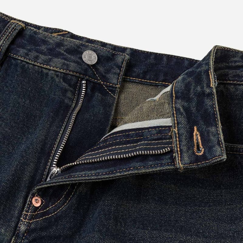 Штаны EVISU Джинсовый Синий Мужские Джинсы - изображение 7