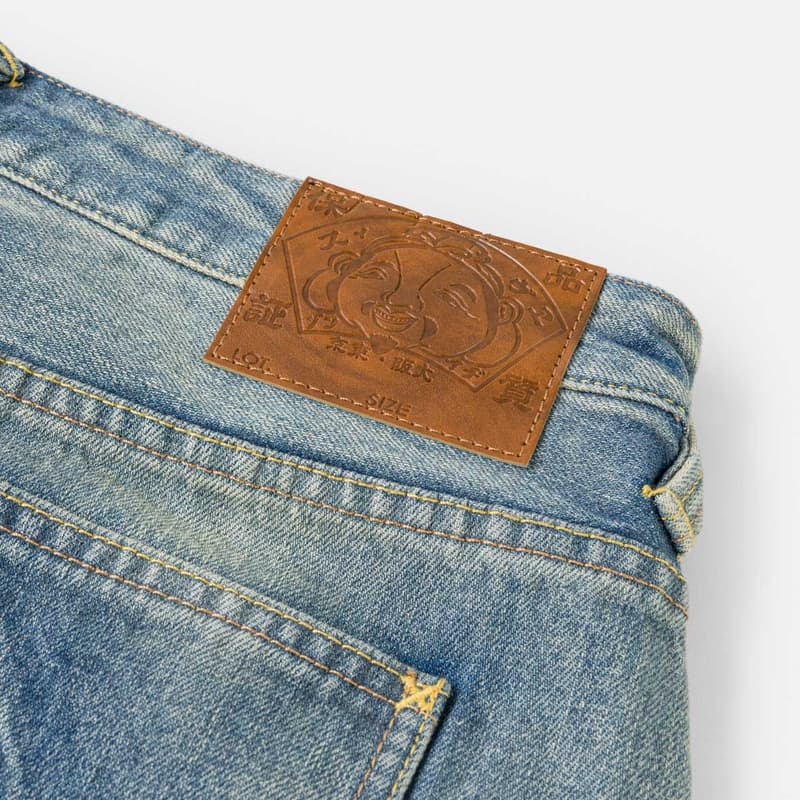 Джинсовые шорты Evisu Джинсовые синие мужские джинсовые шорты - изображение 6