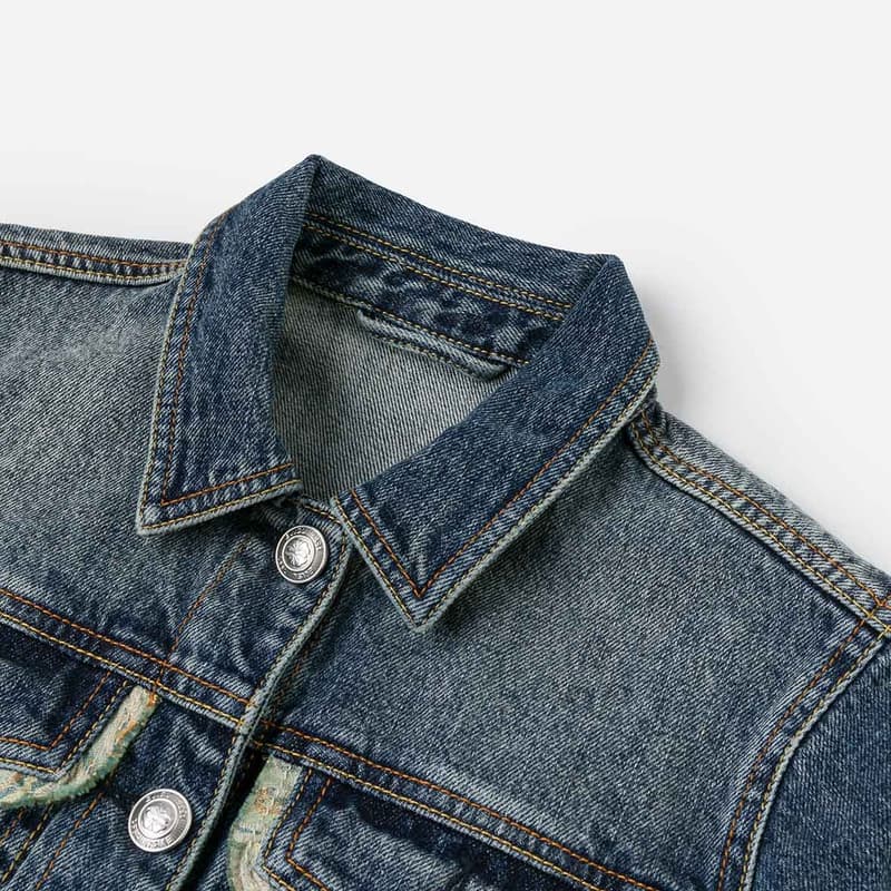 EVISU 2025 Осенний Деним Куртка Женская - изображение 5