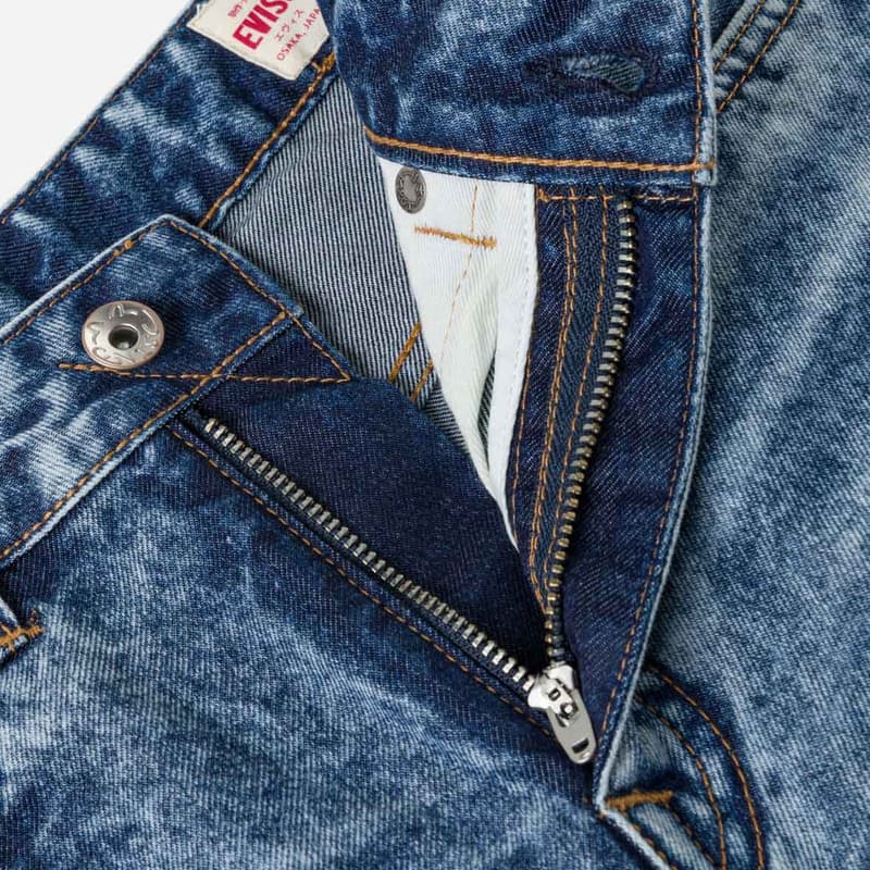 Джинсы EVISU Джинсовый Синий Женские Джинсы - изображение 7