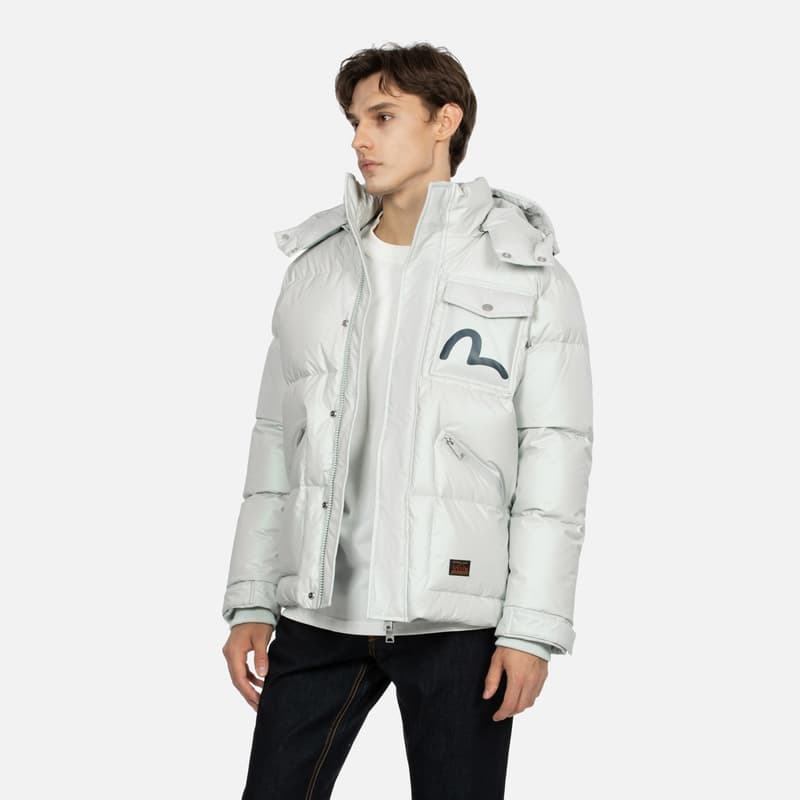 Зимняя куртка EVISU Silver Grey Down Jacket - изображение 3