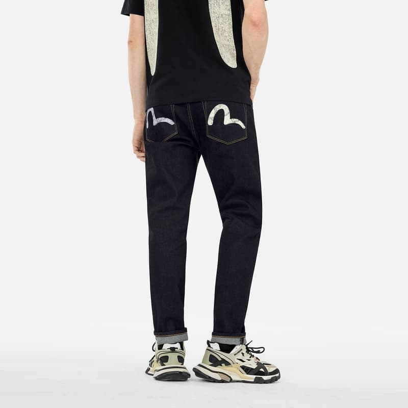 Штаны EVISU Джинсовый Синий Мужские Джинсы - изображение 3