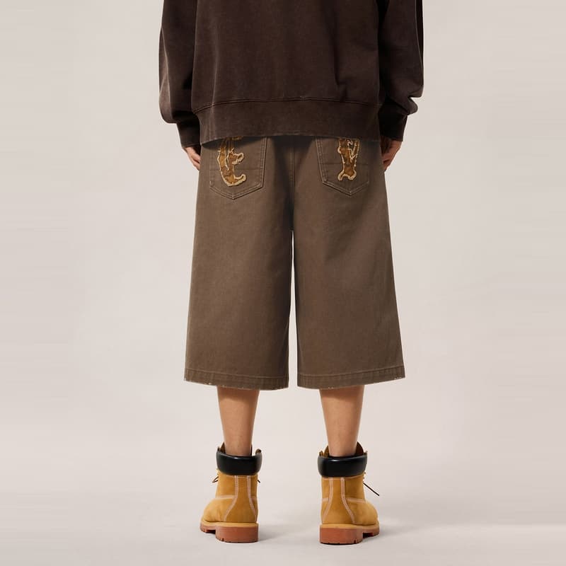 Джинсовые шорты EVISU Кофе Мужские Джинсовые Шорты - изображение 4