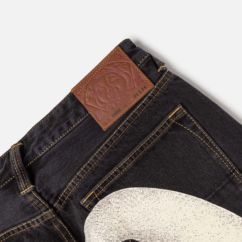 Штаны EVISU Daicock Print Baggy Fit Denim Jeans - изображение 6