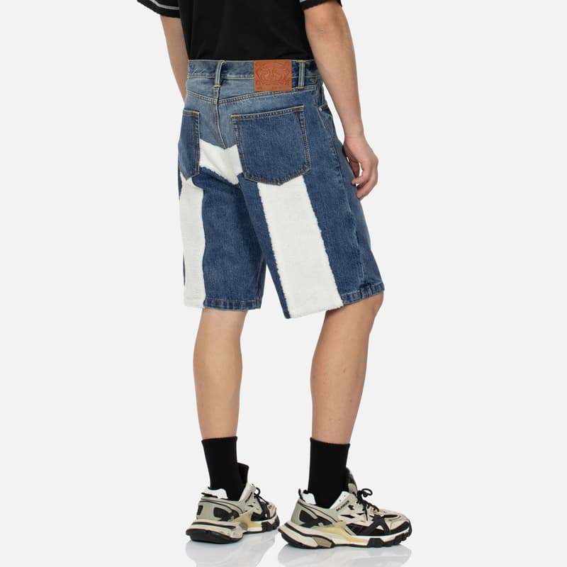 Джинсовые шорты EVISU Джинсовые шорты Унисекс Джинсовый синий - изображение 3