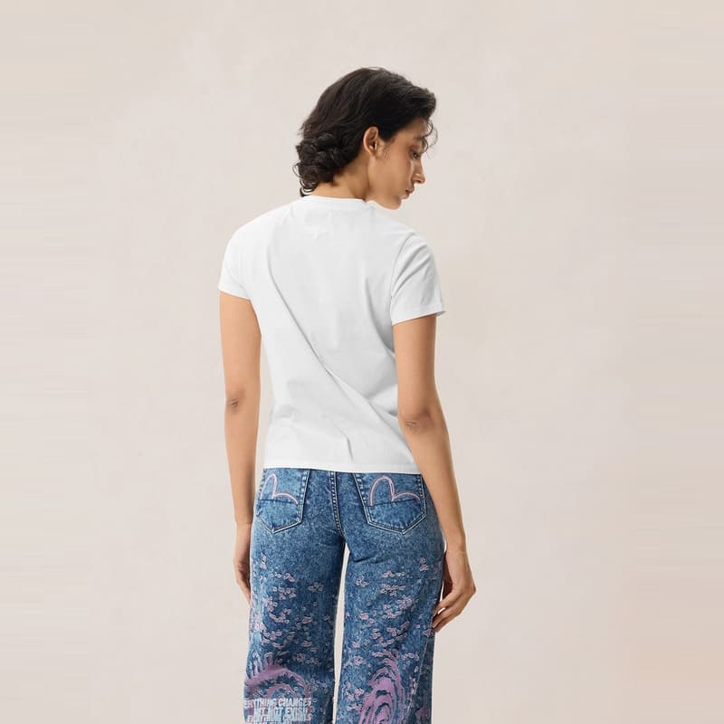 Футболка EVISU Короткие рукава T-рубашки женские - изображение 4