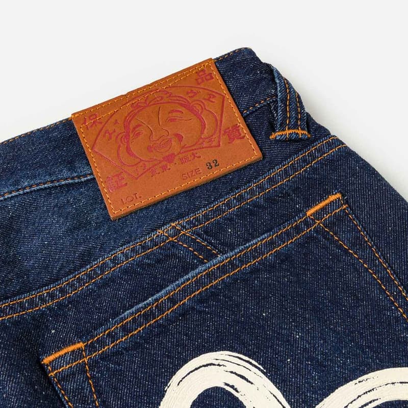 Джинсовые шорты EVISU Джинсовые синие мужские джинсовые шорты - изображение 6