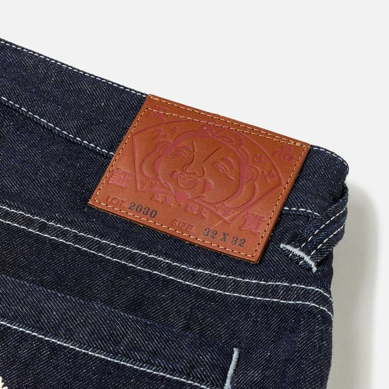 Штаны EVISU Джинсовый Синий Мужские Джинсы - изображение 7