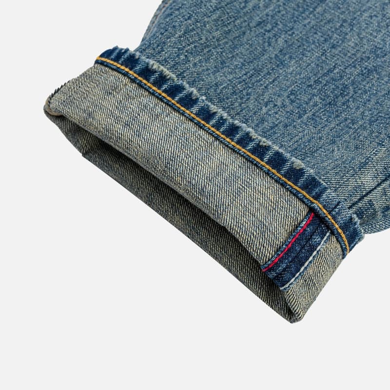 Штаны Evisu Джинсовый синий Мужской Джинсы - изображение 8
