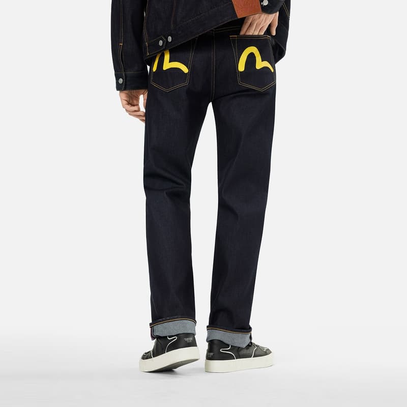 Штаны EVISU Джинсовый Синий Мужские Джинсы - изображение 3