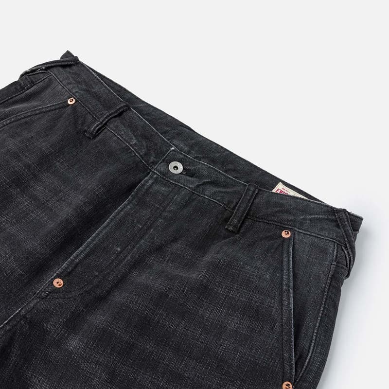 Штаны EVISU Denim Черные Мужские Джинсы - изображение 5
