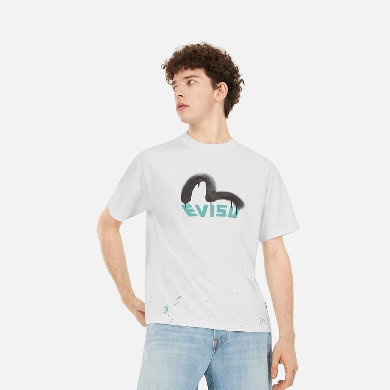 Футболка EVISU New Series Мужские T-рубашки - изображение 3