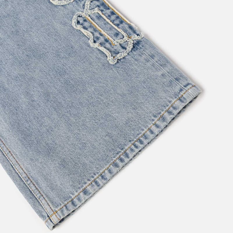 Джинсы EVISU Джинсовый Синий Женские Джинсы - изображение 5
