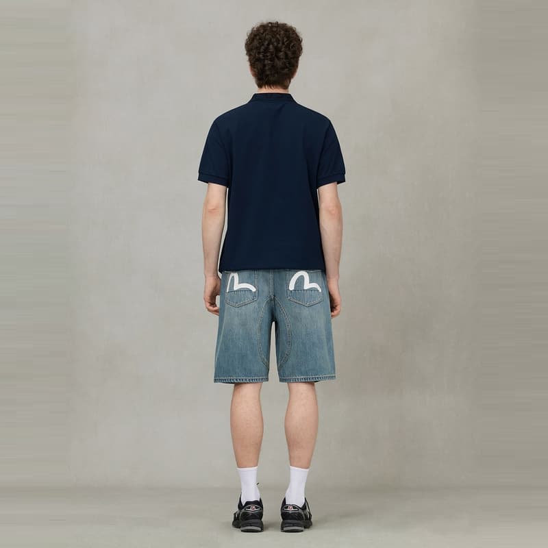 Джинсовые шорты Evisu 2025 Летние Джинсовые Шорты Мужские - изображение 5