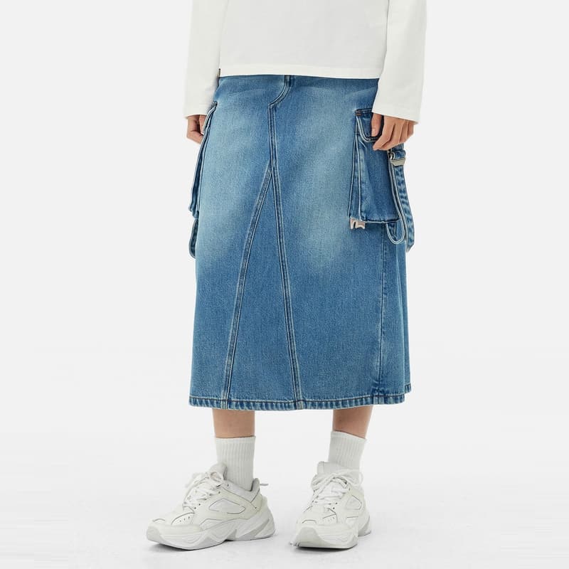 Юбка EVISU Повседневная длинная юбка женская - изображение 4