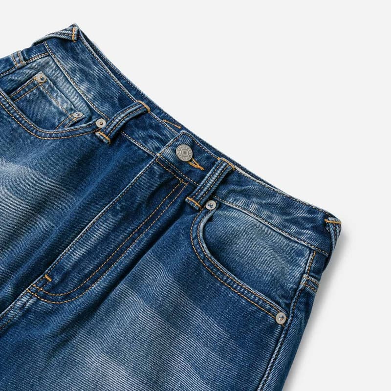 EVISU 2025 Осенний Деним Длинная Юбка Женская - изображение 5