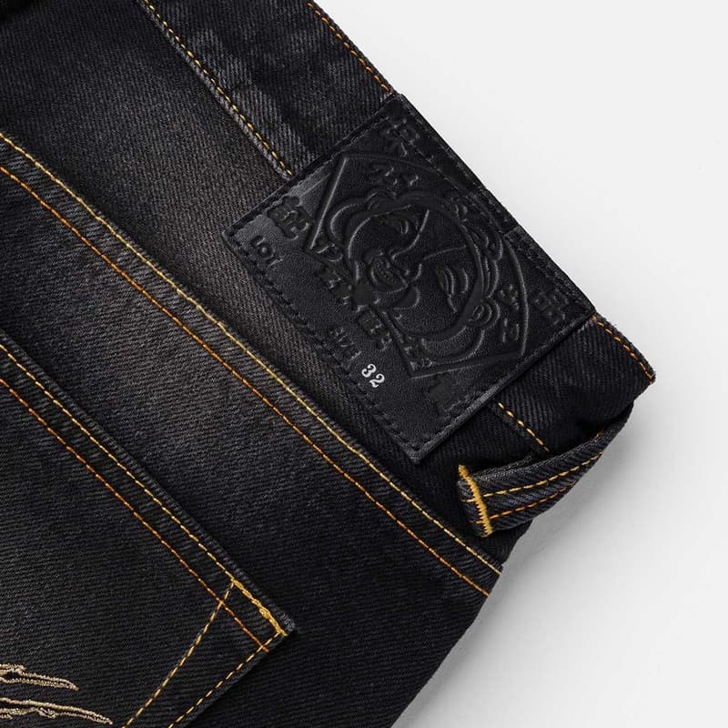 Джинсовые шорты EVISU Джинсовые шорты черного цвета для мужчин - изображение 6