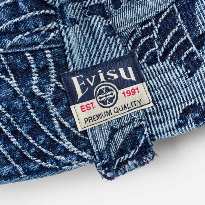 Панама Evisu Cotton Bucket Hats Мужской - изображение 5