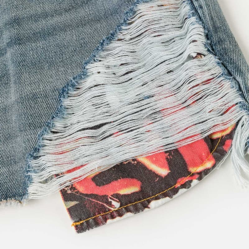 EVISU Джинсовые синие женские джинсовые шорты - изображение 4