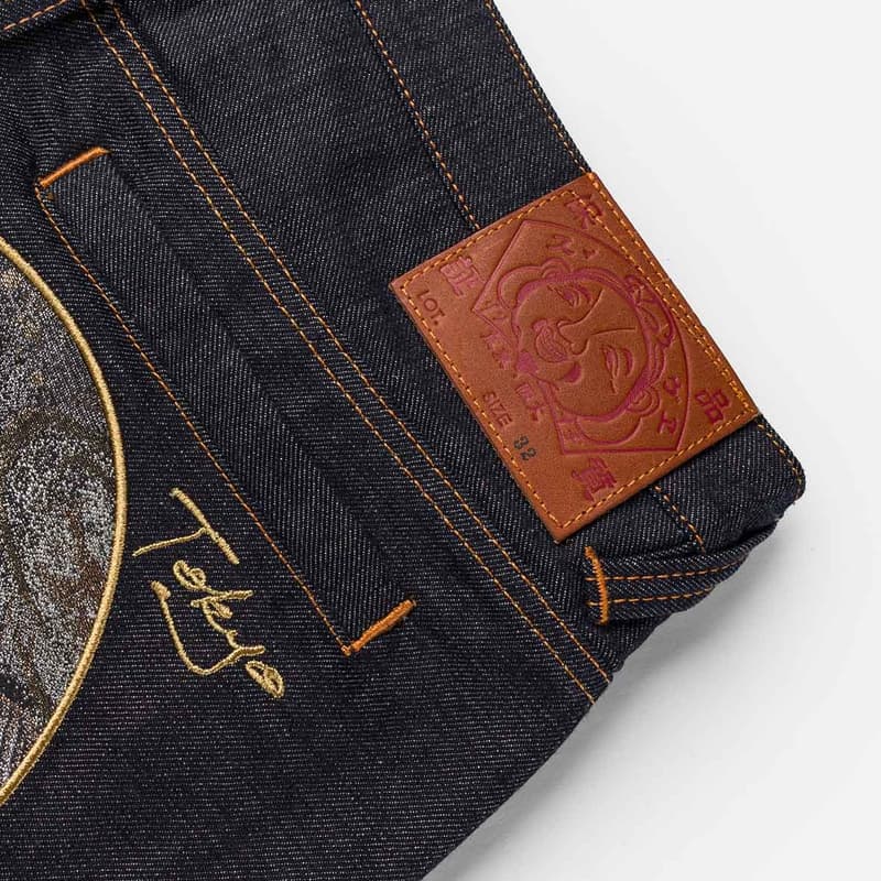 Джинсовые шорты EVISU Джинсовые синие мужские джинсовые шорты - изображение 6