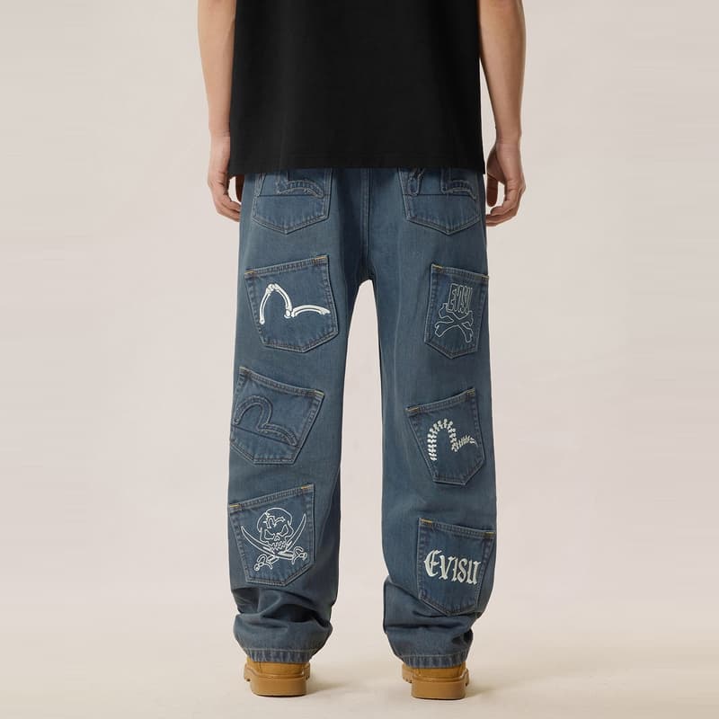 Штаны EVISU Мужские Джинсы - изображение 4