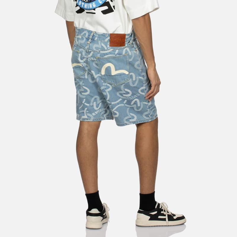 Джинсовые шорты EVISU SS24 - изображение 3
