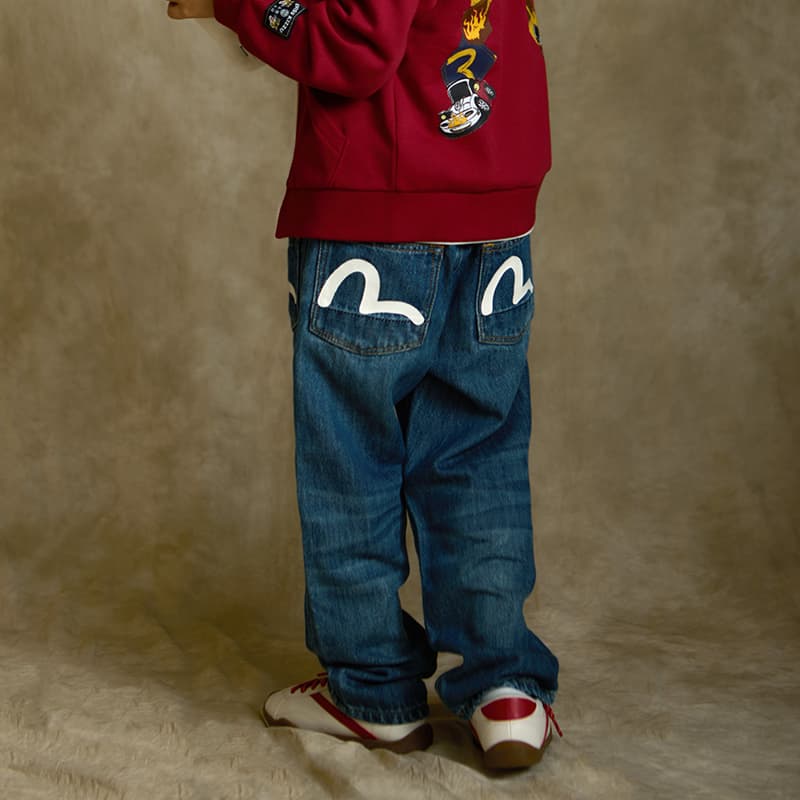 EVISU Джинсовый синий Kids Джинсы - изображение 3