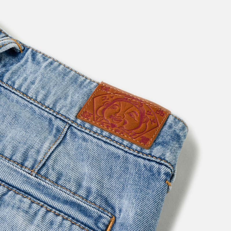 Evisu Джинсовые синие женские джинсовые шорты - изображение 6