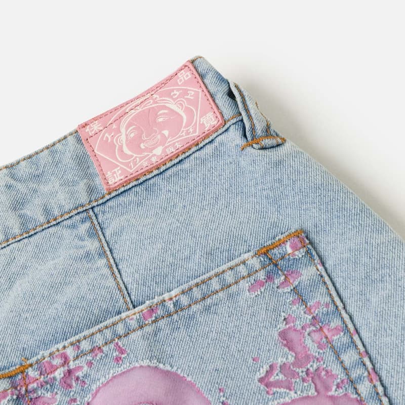 EVISU Джинсовые синие женские джинсовые шорты - изображение 8