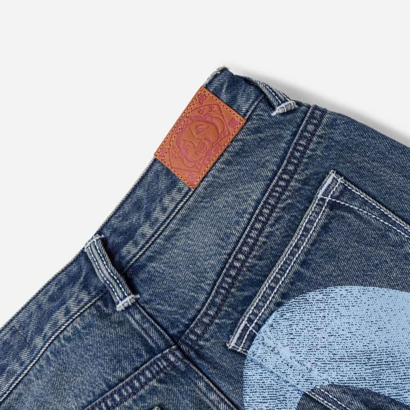 Джинсы Evisu Джинсовый Синий Женские Джинсы - изображение 5