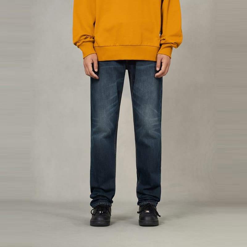 Штаны EVISU Джинсовый Синий Мужские Джинсы - изображение 4