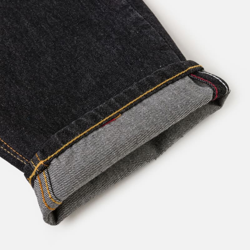 Штаны EVISU Denim Черные Мужские Джинсы - изображение 8