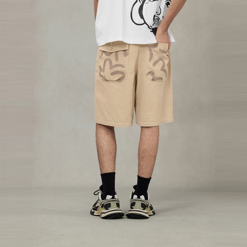 Шорты EVISU 2025 Летние Повседневные Шорты Мужские - изображение 3