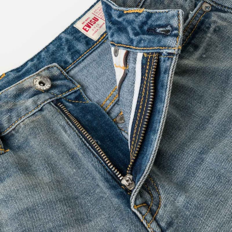 EVISU Джинсовые синие женские джинсовые шорты - изображение 6
