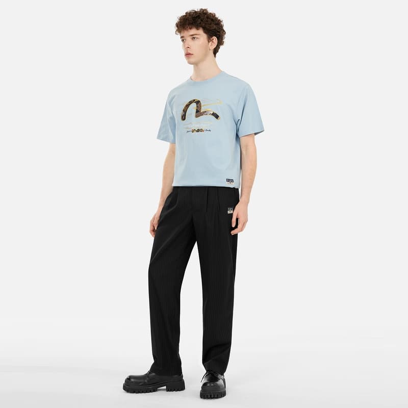 Футболка EVISU Seagull Embroidery Tee - изображение 5