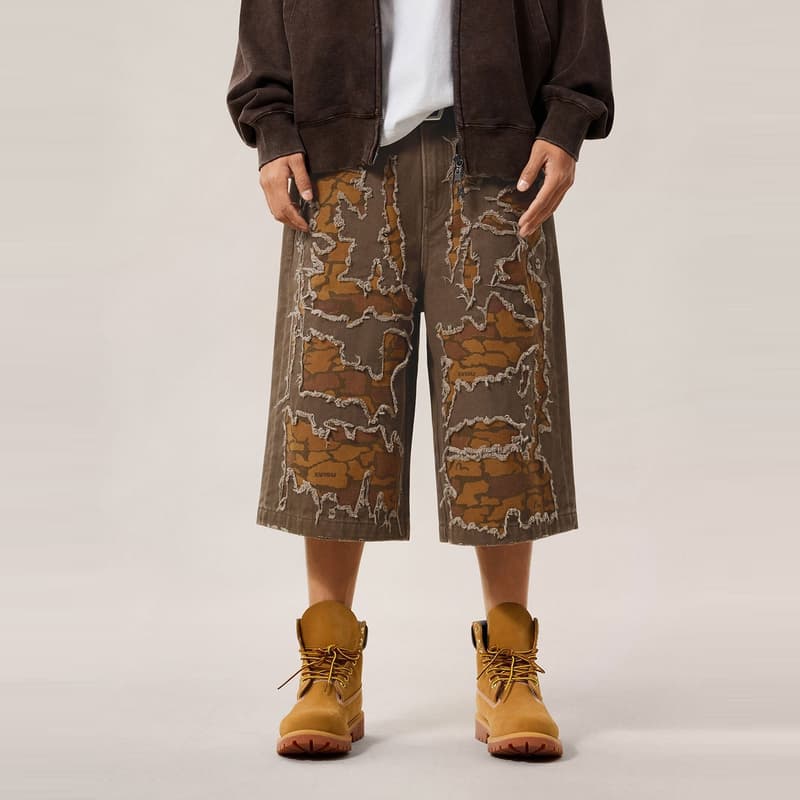 Джинсовые шорты EVISU Кофе Мужские Джинсовые Шорты - изображение 3